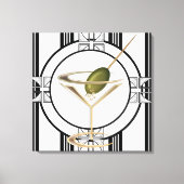 Art Deco Cocktails Leinwand (Vorderseite)