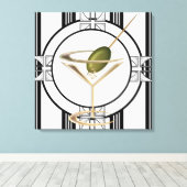 Art Deco Cocktails Leinwand (Insitu (Holzboden))