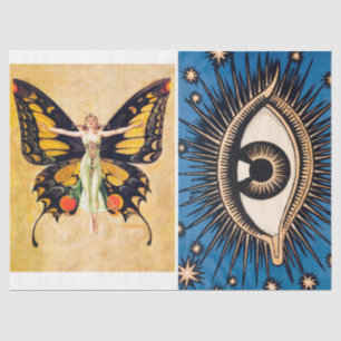 Art Deco Collage Decoupaging Tissue Paper 1920 Seidenpapier