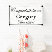 Art Deco Congratulation Graduation Party Banner (Insitu)