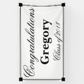 Art Deco Congratulation Graduation Party Banner (Vertikal)