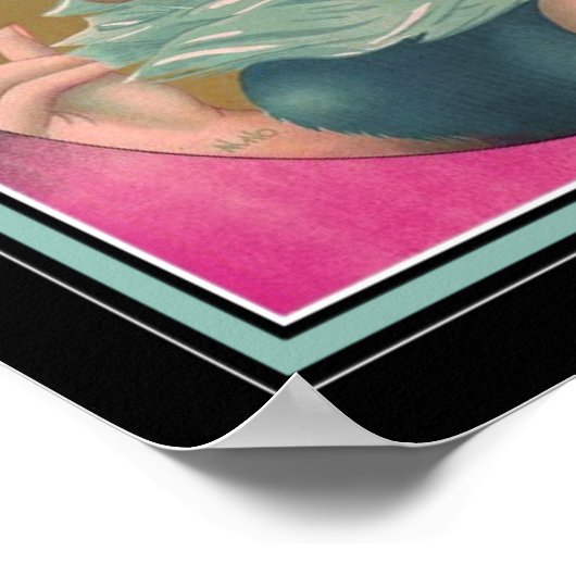 Art Deco Conquistador Cigarette Ad Poster (Ecke)