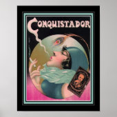 Art Deco Conquistador Cigarette Ad Poster (Vorne)