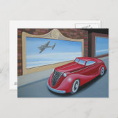 Art Deco Coupe Postkarte (Vorne/Hinten)