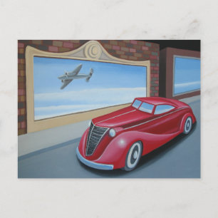Art Deco Coupe Postkarte