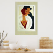 Art Deco Couple 1920s Poster (Küche)