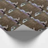 Art Deco Couple Kissing Geschenkpapier (Ecke)
