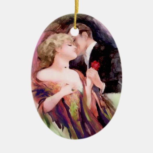 Art Deco Couple Personalisiertes Ornament (Vorne)