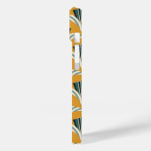 Art Deco Crane - gelber Hintergrund Case-Mate iPhone Hülle (Rückseite / Links)