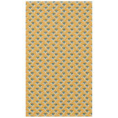 Art Deco Crane - gelber Hintergrund Tischdecke (Vorderseite)