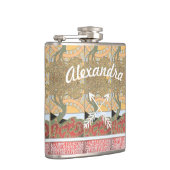 Art Deco Crossed Arrow Swirl Tree Flachmann (Rechts)