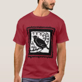 Art Deco Crow oder Raven T-Shirt (Vorderseite)