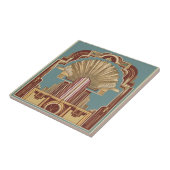 Art Deco Crowned Structure Keramik Tile Fliese (Seite)