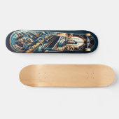 Art Deco Cruiser Deck Skateboard (Horizontal)