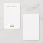 Art Deco Custom "Golden Earring Display Cards" Terminkarte (Vorne/Hinten)