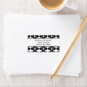 Art Deco Damask Address Label Adressaufkleber (Insitu)