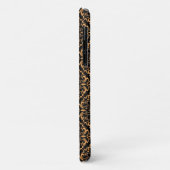 Art Deco Damask Black and Gold Case-Mate iPhone Hülle (Hinten/Links)