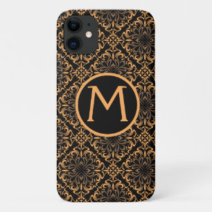 Art Deco Damask Black and Gold iPhone 11 Fall Case-Mate iPhone Hülle