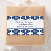 Art-Deco-Damask-Etikett (Insitu)