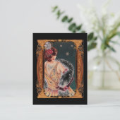 Art-Deco-Dame der 1920er Jahre Postkarte (Stehend Vorderseite)