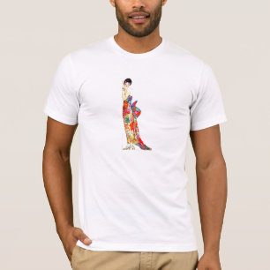 Art-Deco-Dame in formalem Gewand T-Shirt