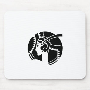 Art Deco Dame Silhouette Geometrisch Vintage Mousepad