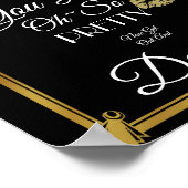 Art Deco Damen Badezimmerplakat Poster (Ecke)