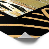 Art Deco Damenposter Poster (Ecke)