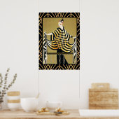 Art Deco Damenposter Poster (Küche)