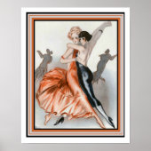 Art Deco "Dance Le Deux" 16 x 20 Poster (Vorne)