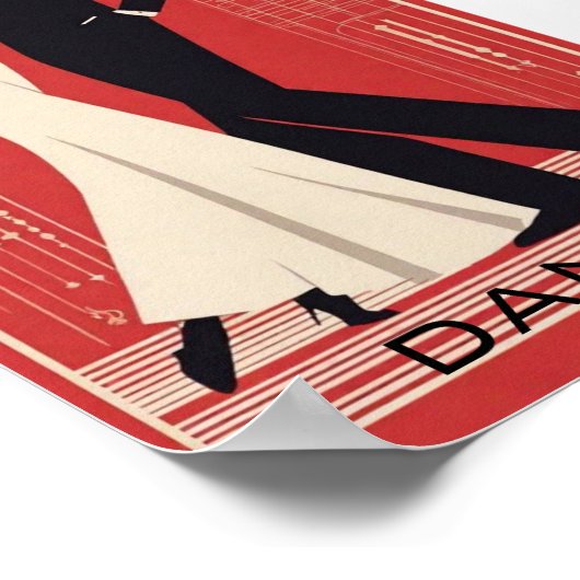 Art Deco Dance Poster (Ecke)