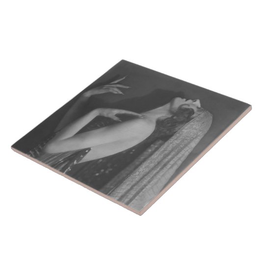 Art Deco Dancer Kyra #1 Keramik Tile Fliese (Seite)