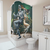 Art Deco Dancing Skeletton Dusche Vorhang (Beispiel)