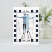 Art Deco Dankeskarte (Stehend Vorderseite)