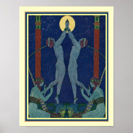 Art Deco "Danses de Jadis" von George Barbier Poster