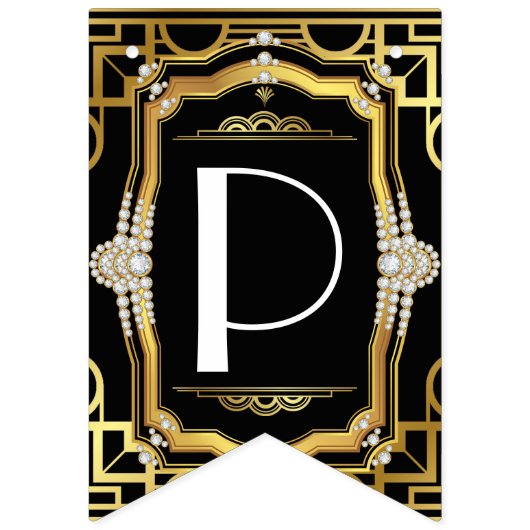 Art Deco Das Ritz Wimpelkette (Zweite Fahne)