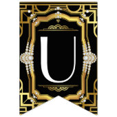 Art Deco Das Ritz Wimpelkette (Dritte Fahne)