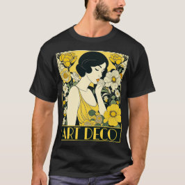 Art Deco Day Woman & Blume T-Shirt