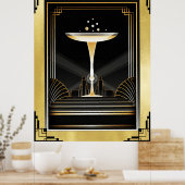 Art Deco Decadence Poster. Poster (Küche)