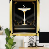 Art Deco Decadence Poster. Poster (Heimbüro)