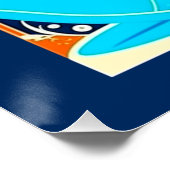 Art Deco Ded Moroz und Snow Maiden Poster (Ecke)