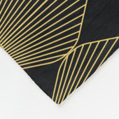 Art Deco Dekoration Nahtloses Muster Fleecedecke (Ecke)