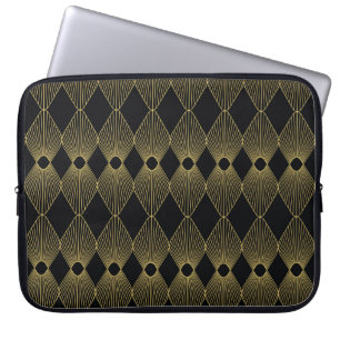 Art Deco Dekoration Nahtloses Muster Laptopschutzhülle