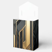 Art Déco Delights: Geometrie in Gold und Schwarz Geschenkschachtel (Geöffnet)