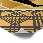 Art Déco der 1920er Jahre. Flapper. Poster (Ecke)