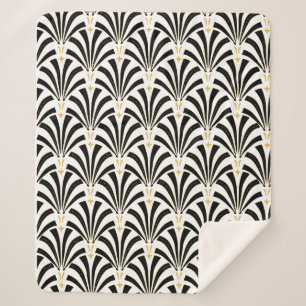 Art-Déco der 1920er Jahre Klassische Schwarz & Wei Sherpadecke