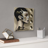 Art Deco der 1920er Jahre Quadratische Wanduhr