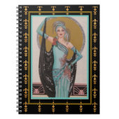 Art Deco der 20er Jahre Notizblock (Vorderseite)