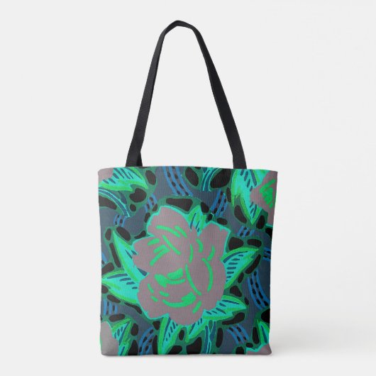 Art Deco Design #10 Rose Tasche (Rückseite)