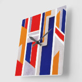 Art Deco Design #12 at Emporio Moffa Quadratische Wanduhr (Winkel)